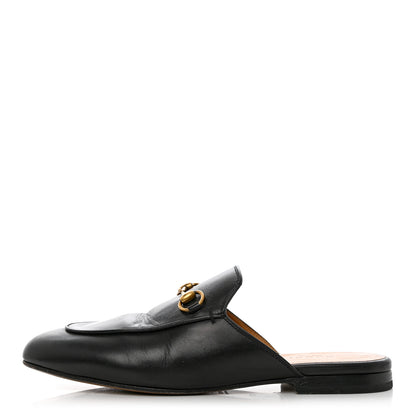 Gucci Calfskin Womens Princetown Slippers 37 Black 1 of 13
