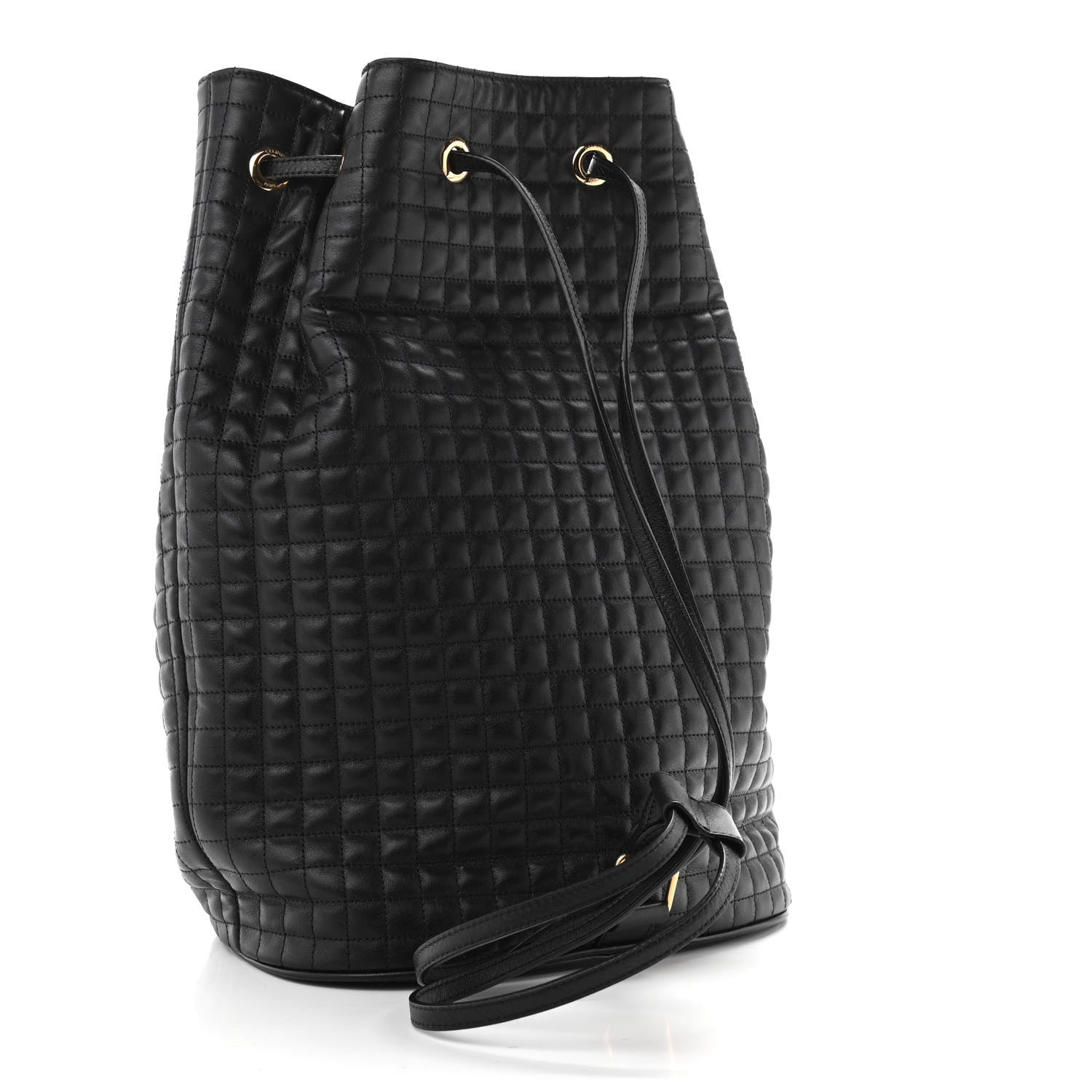 Celine Calfskin Quilted Medium C Backpack Black 3 of 11