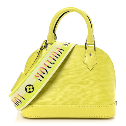 Louis Vuitton Epi Jacquard Alma BB Yellow Citron 1 of 8