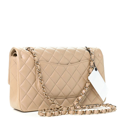 Chanel Iridescent Caviar Quilted Medium Double Flap Dark Beige 3 of 12