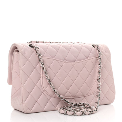 Chanel Lambskin Quilted Medium Double Flap Light Pink 2 of 10