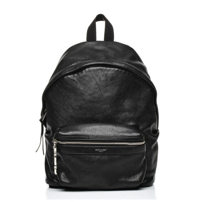 Saint Laurent Lambskin Mini City Backpack Black 1 of 8