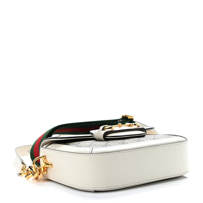 Gucci GG Supreme Monogram Web Mini Horsebit 1955 Shoulder Bag Beige Mystic White 4 of 11