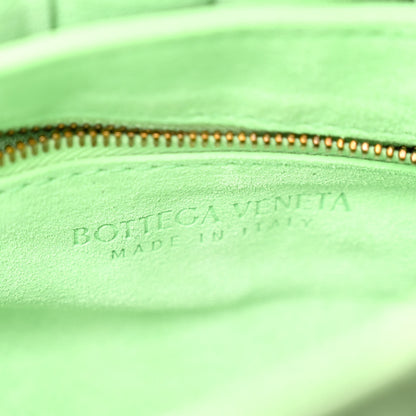 Bottega Veneta Suede Maxi Intrecciato Padded Chain Cassette Crossbody Bag Wasabi 7 of 10
