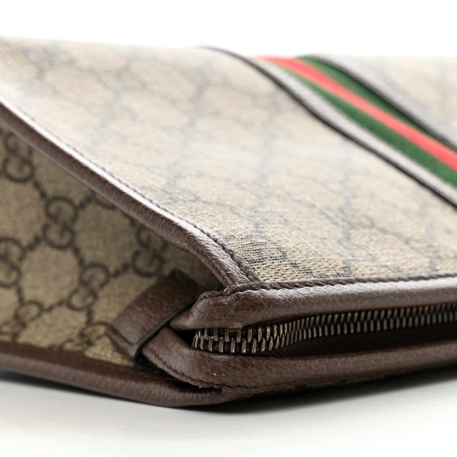 Gucci GG Supreme Monogram Web Ophidia GG Toiletry Case Beige New Acero 8 of 8