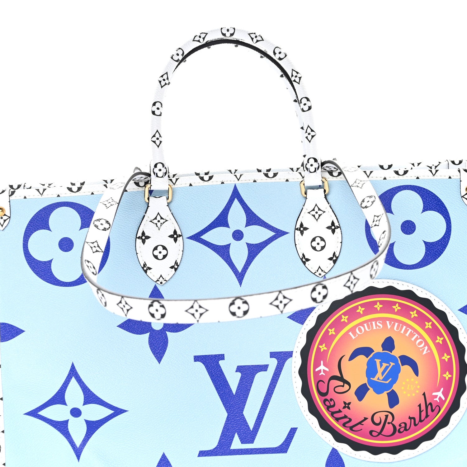 Louis Vuitton Monogram Giant Saint Barth Onthego Blue 7 of 11
