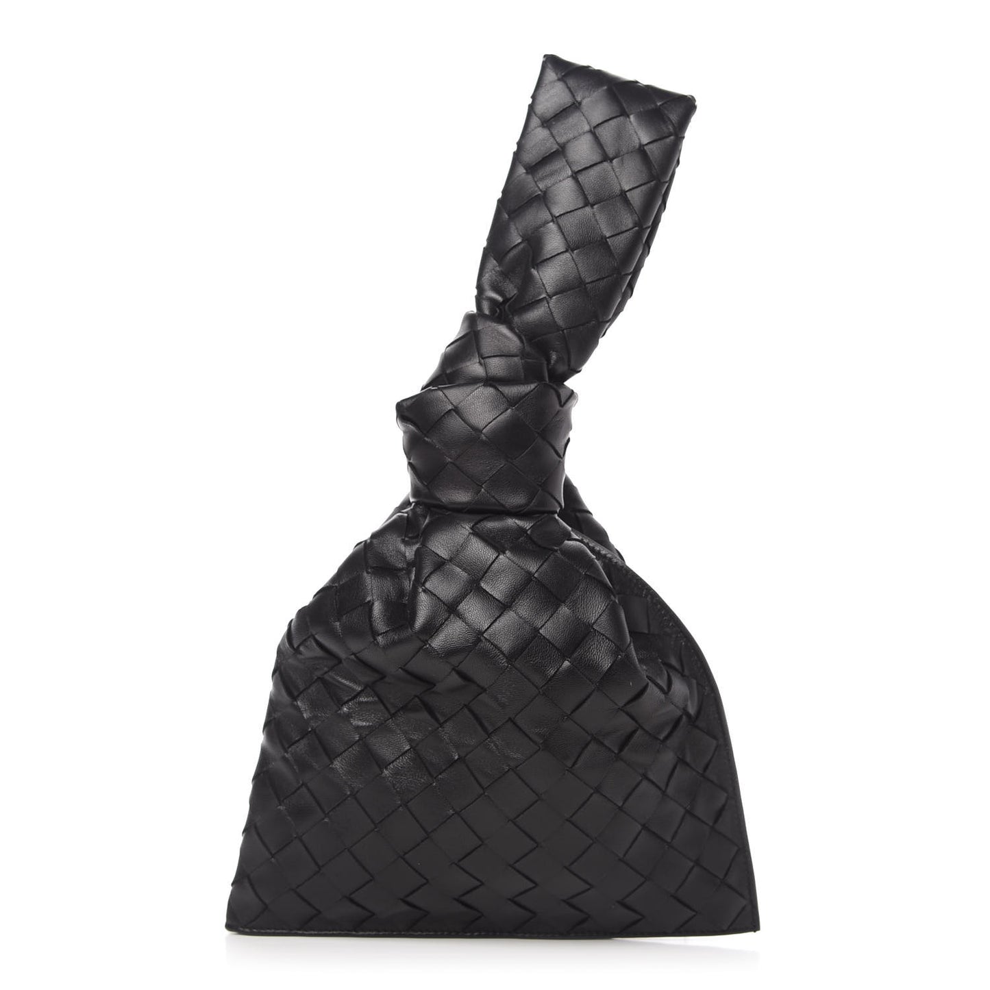 Nappa Intrecciato Mini BV Twist Black