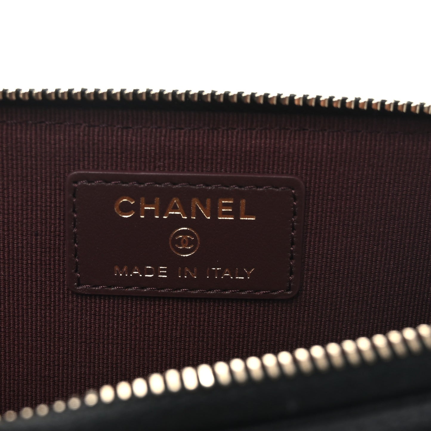 Caviar Quilted CC Zip Around Card Holder Black