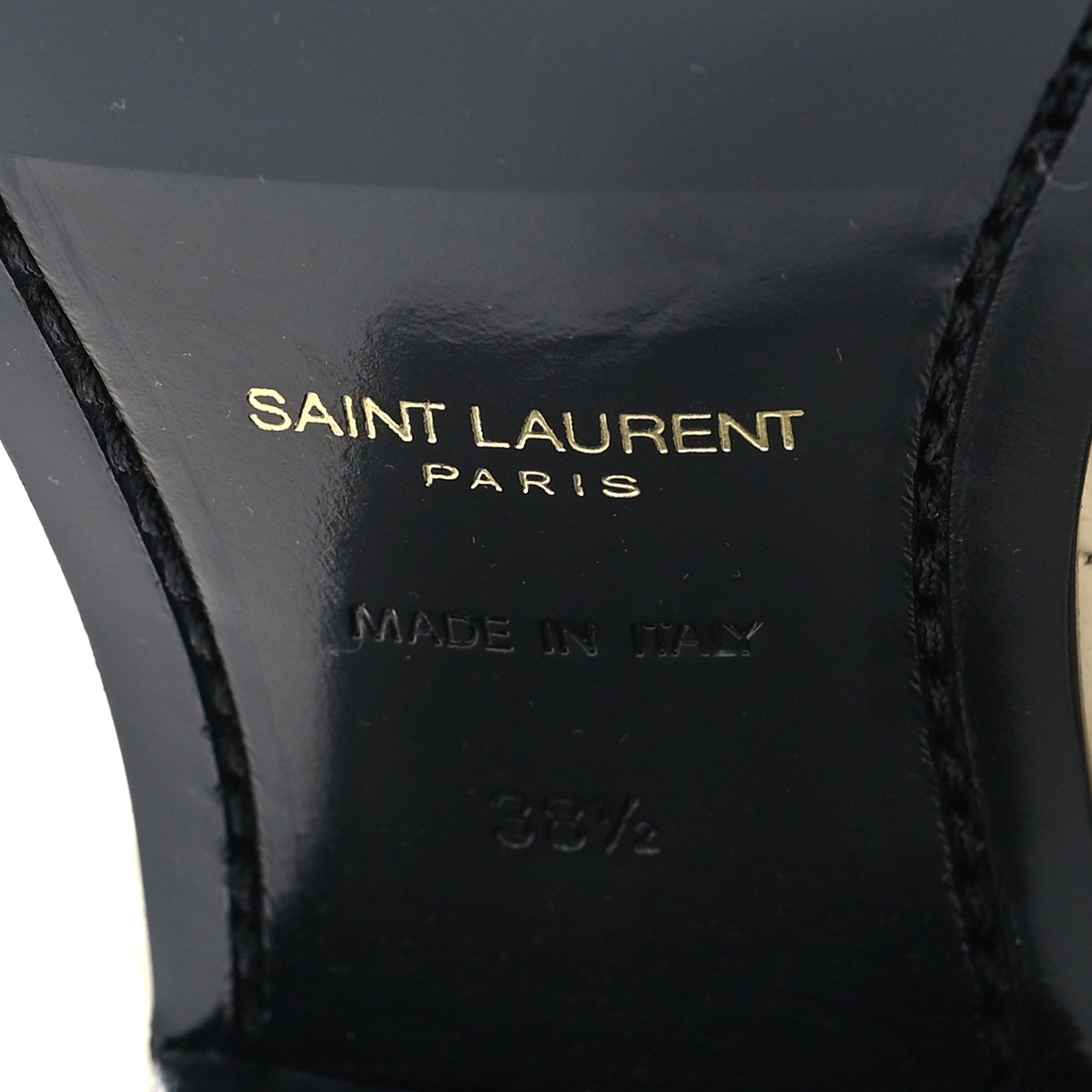 Saint Laurent Lacquered Snakeskin Ayers Finn 60 Crop Zip Boots 38.5 Cream 7 of 8
