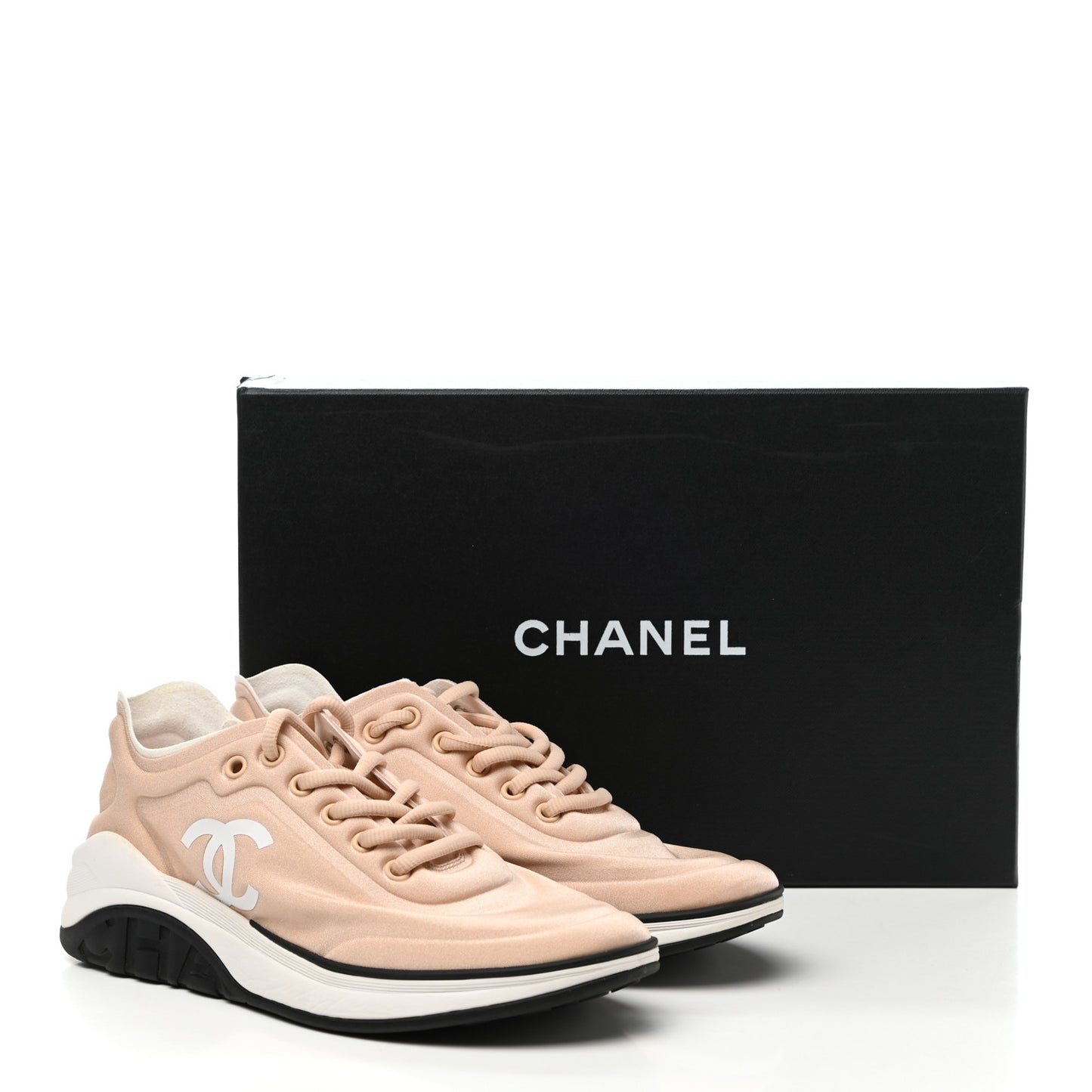 Lycra Fabric CC Sneakers 38 Beige