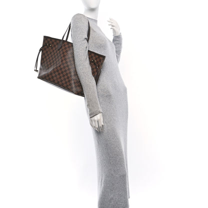 Louis Vuitton Damier Ebene Neo Neverfull MM Rose Ballerine 2 of 13