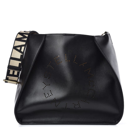 Stella McCartney Eco Alter Nappa Perforated Shoulder Bag Black 1 of 8