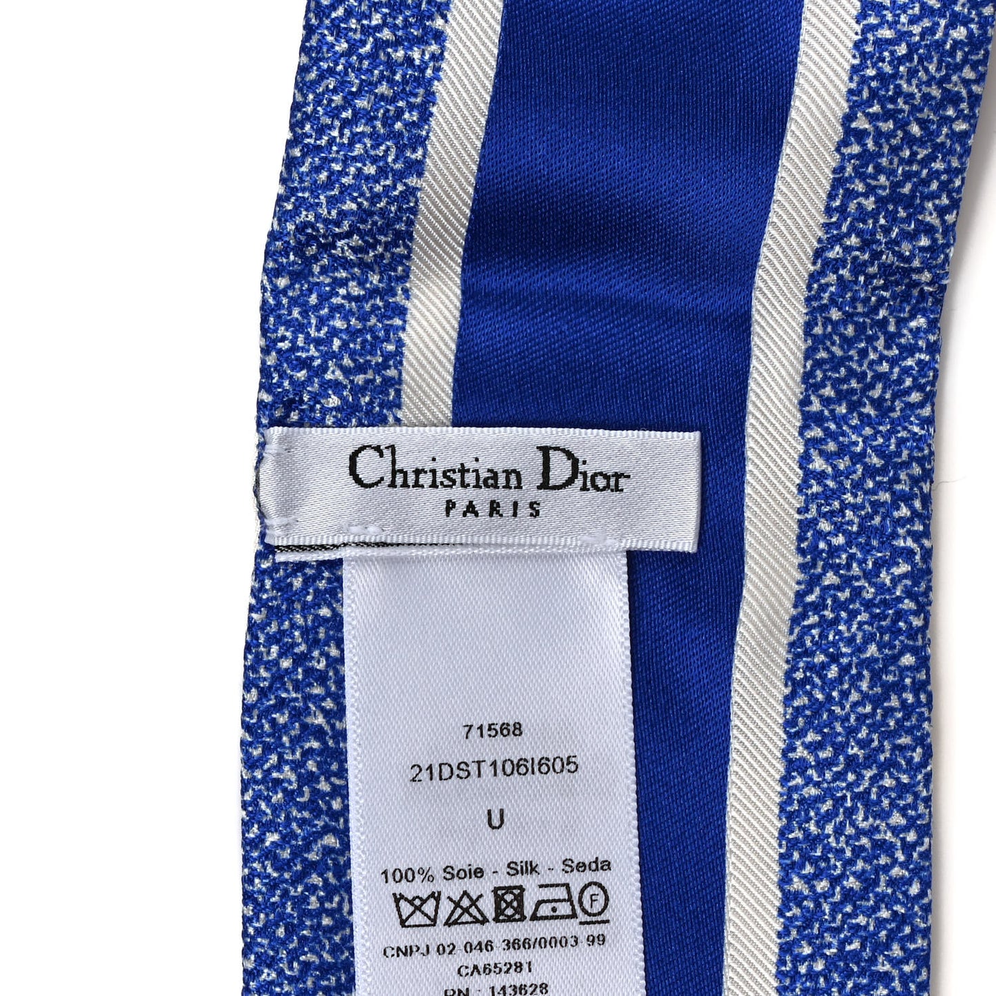 Silk Mitzah Scarf Blue