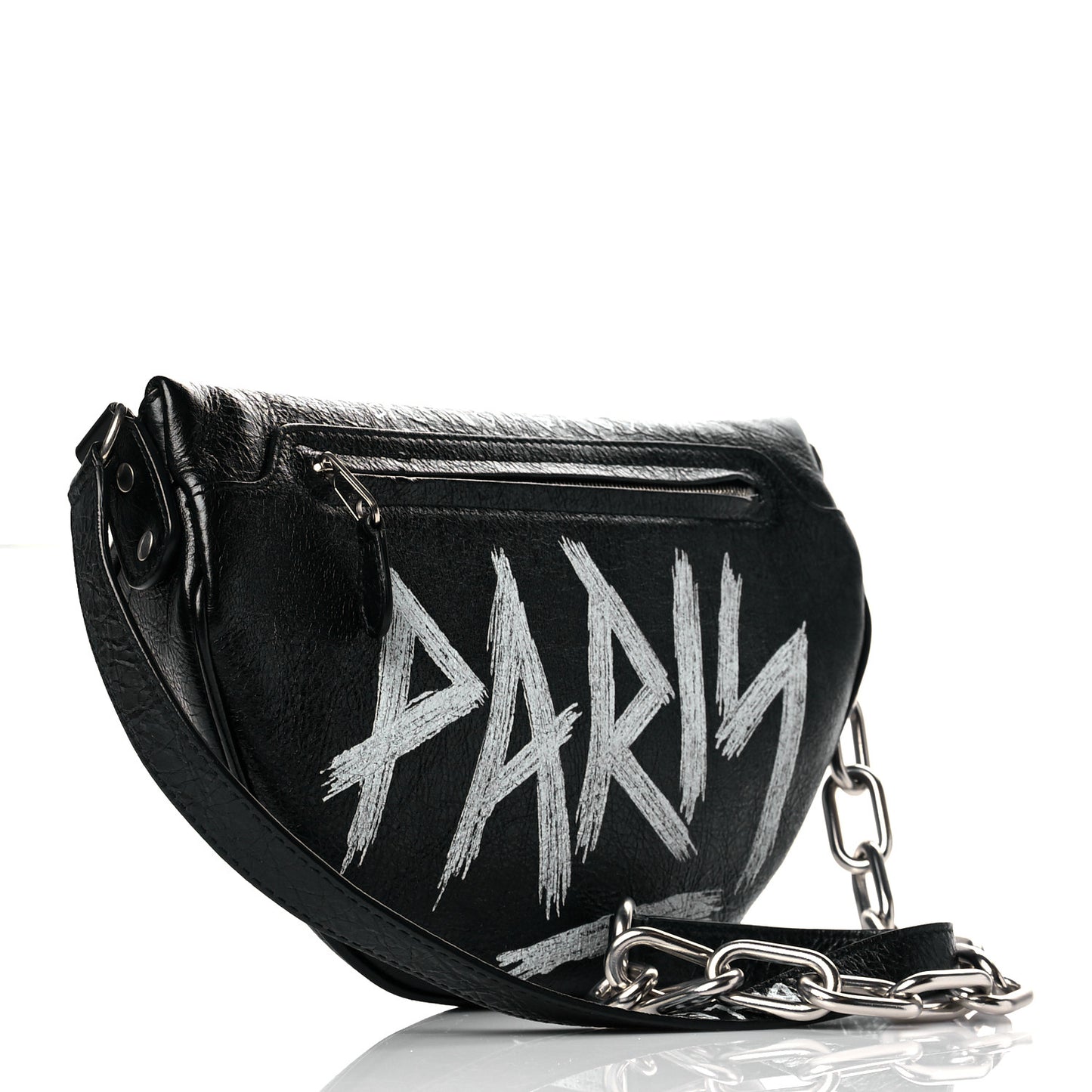 Agneau Arena Graffiti All Over XS Souvenir Belt Bag Black White