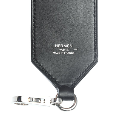 Hermes Veau Monsieur Lizard Ostrich Spaceship Sac A Malice Black Multicolor 7 of 18