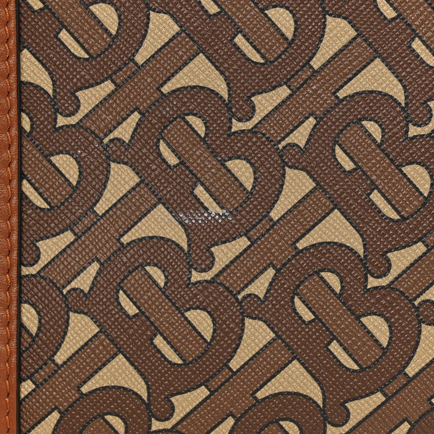 E-Canvas Monogram Stripe Book Tote Bridle Brown