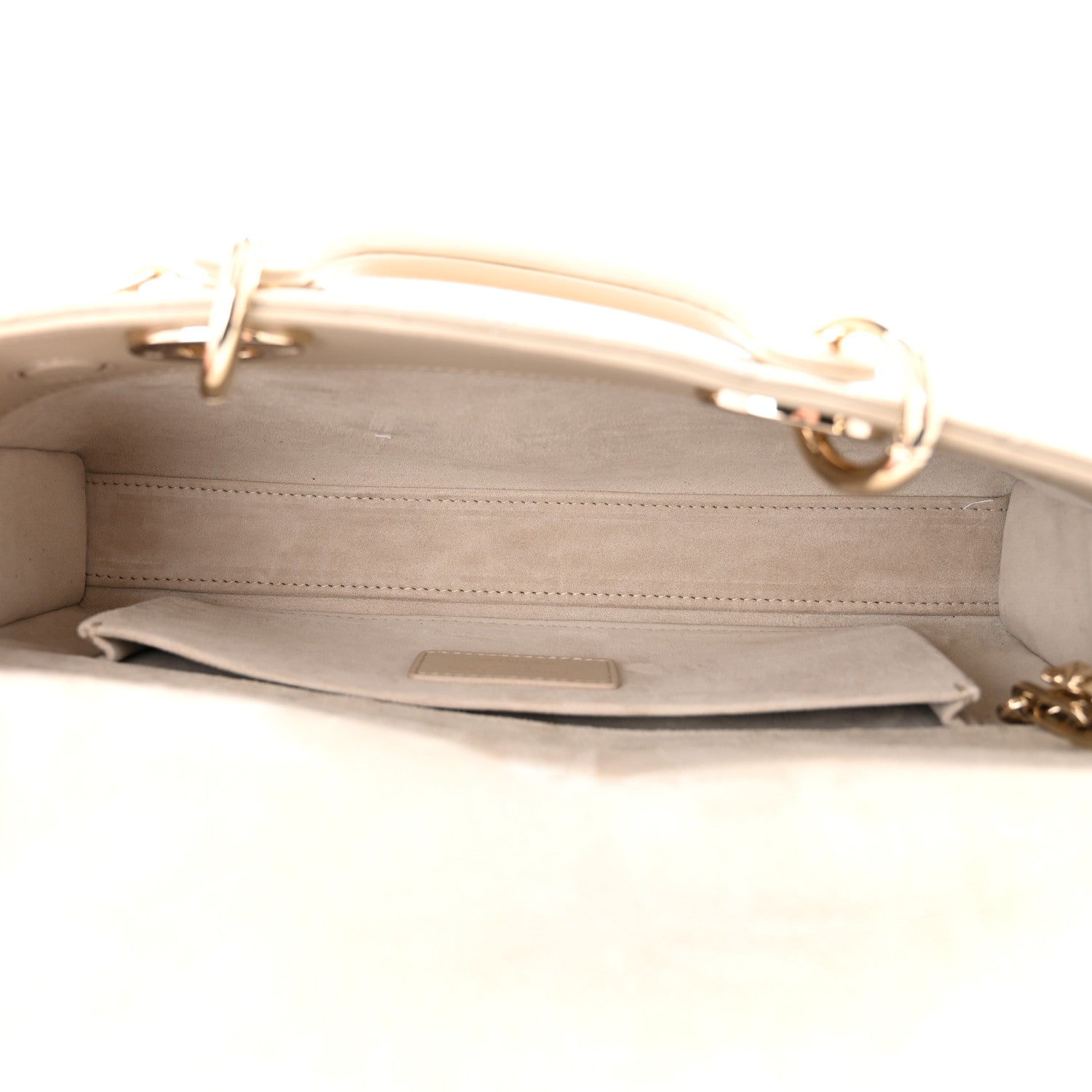 Christian Dior Lambskin Cannage Medium Lady D-Joy Sand 5 of 10