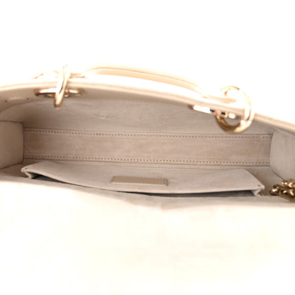 Christian Dior Lambskin Cannage Medium Lady D-Joy Sand 5 of 10