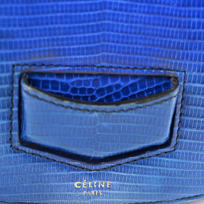 Celine Lizard Small Trotteur Blue 6 of 9