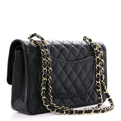 Chanel Caviar Quilted Medium Double Flap Black 3 of 12