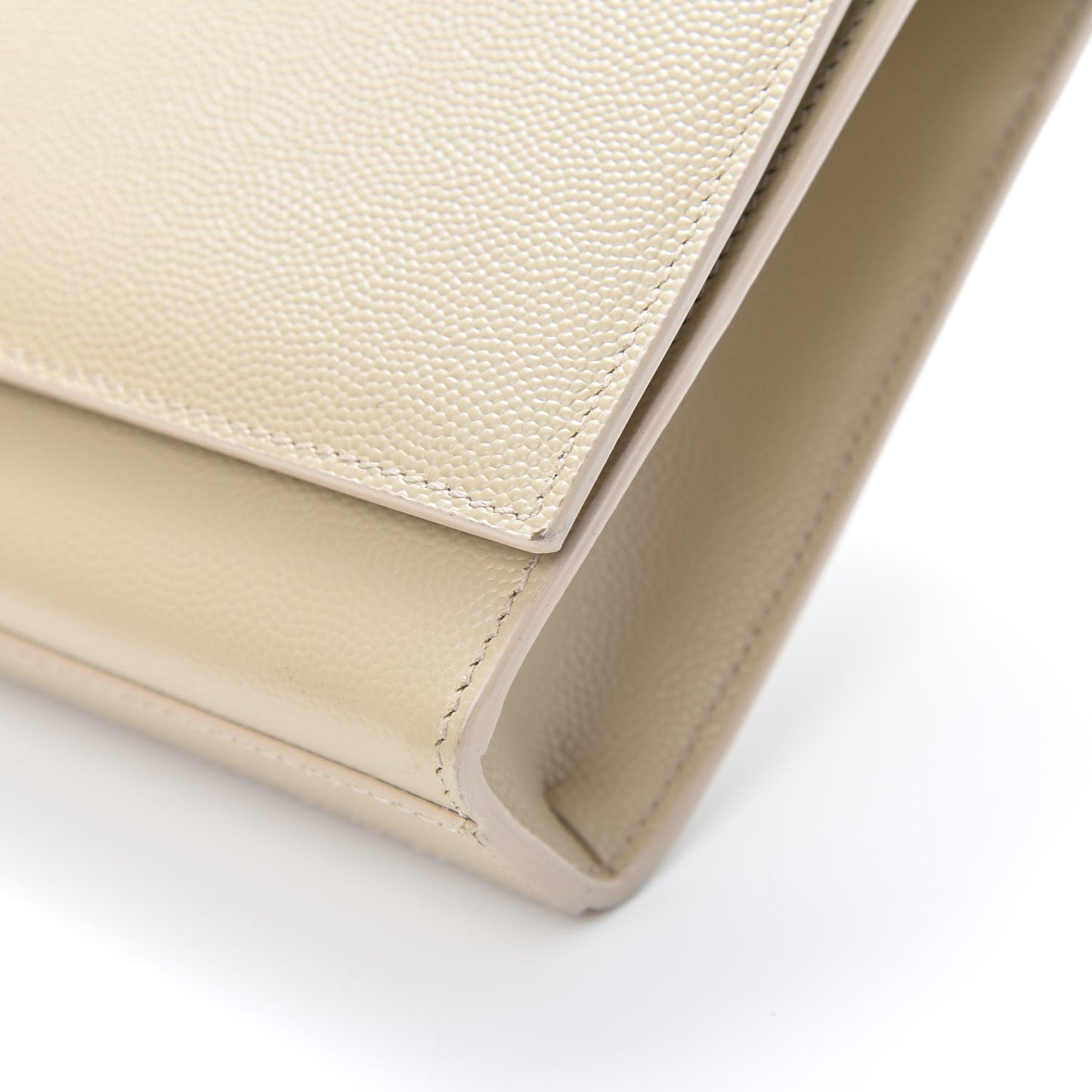 Grain De Poudre Classic Monogram Cassandre Clutch Nude Powder