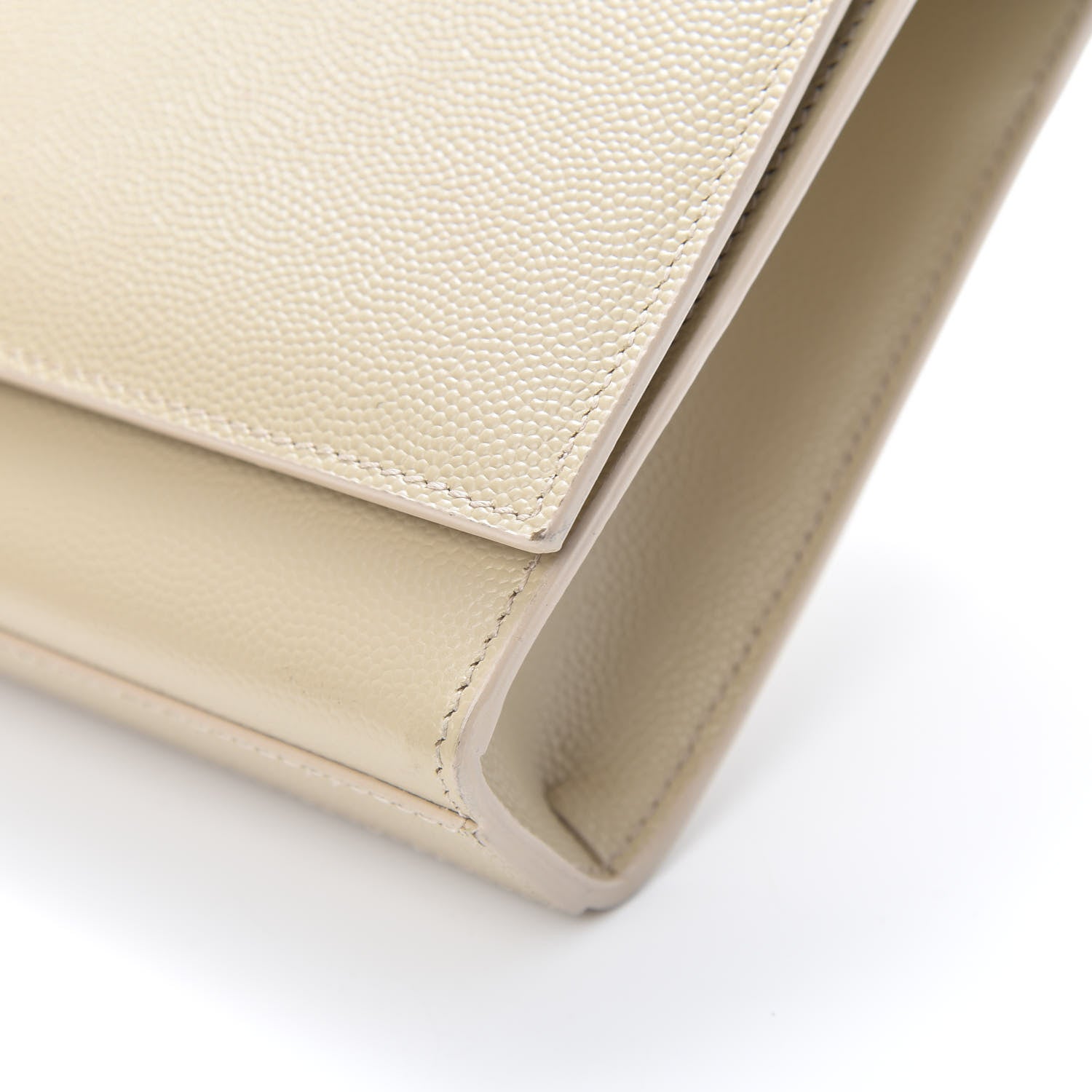 Saint Laurent Grain De Poudre Classic Monogram Cassandre Clutch Nude Powder 9 of 14