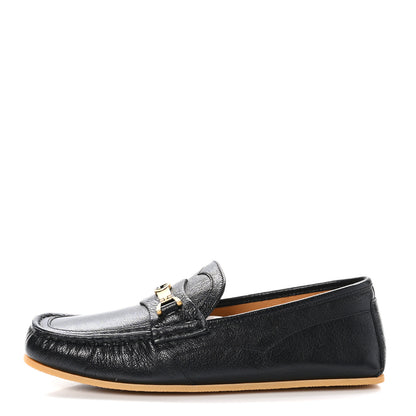 Gucci Goatskin Mens Interlocking GG Horsebit Tayma Moccasins 7.5 Black 1 of 11