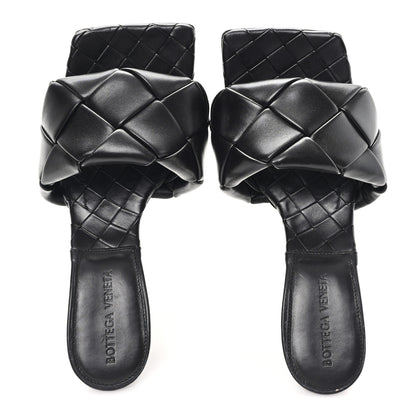Bottega Veneta Nappa Maxi Intrecciato Lido Mule Sandals 37 Black 2 of 8