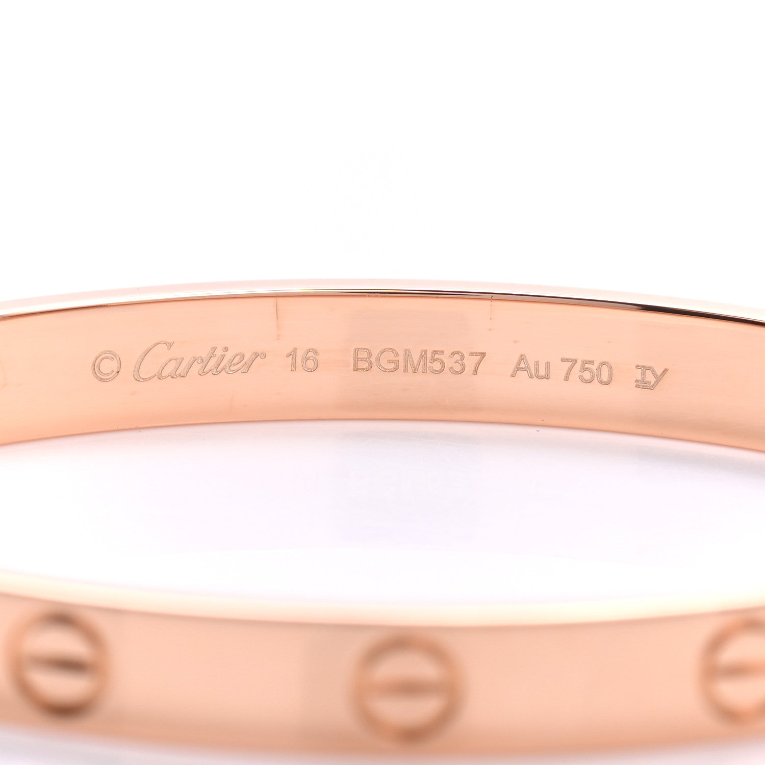 Cartier 18K Pink Gold LOVE Bracelet 16 4 of 5