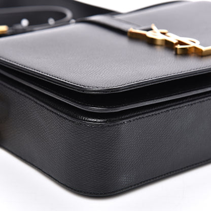 Saint Laurent Textured Calfskin Medium Classic Monogram Universite Bag Black 7 of 14