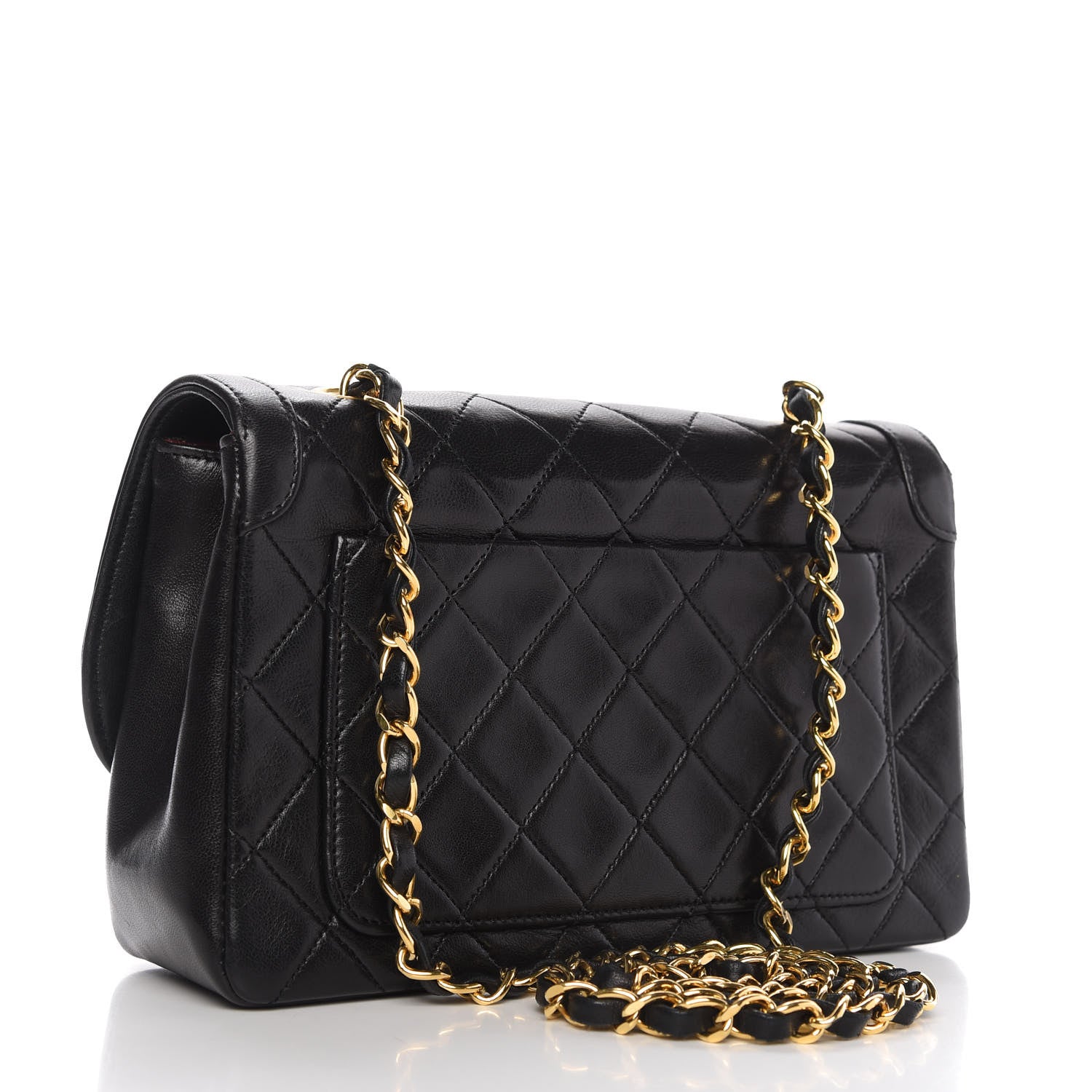 Chanel Lambskin Quilted Small Single Flap Black 3 of 11