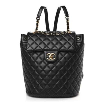 Chanel Lambskin Quilted Small Urban Spirit Backpack Black 1 of 10