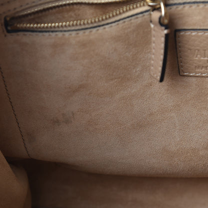 Valentino Garavani Pebbled Calfskin Rockstud Double Handle Tote Camel Rose 7 of 13