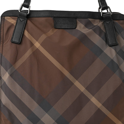 Burberry Nylon Check Small Buckleigh Packable Tote Brown 8 of 11