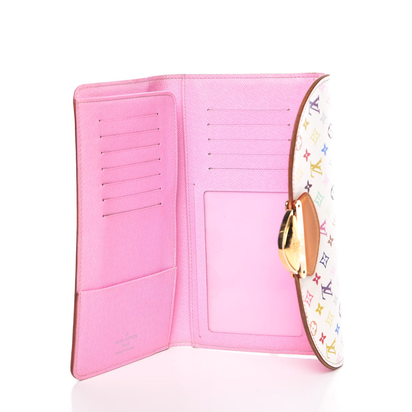 Monogram Multicolor Eugenie Wallet White Litchi