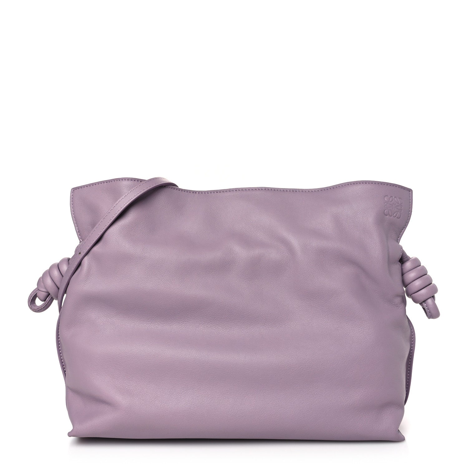 Loewe Nappa Flamenco Knot Clutch Pale Aubergine Glaze 1 of 8