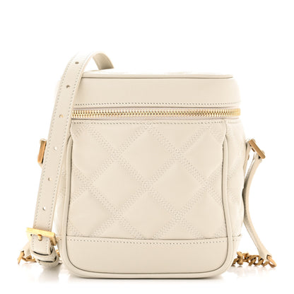 Saint Laurent Grain de Poudre Quilted 80's Vanity Bag Crema Soft 1 of 10