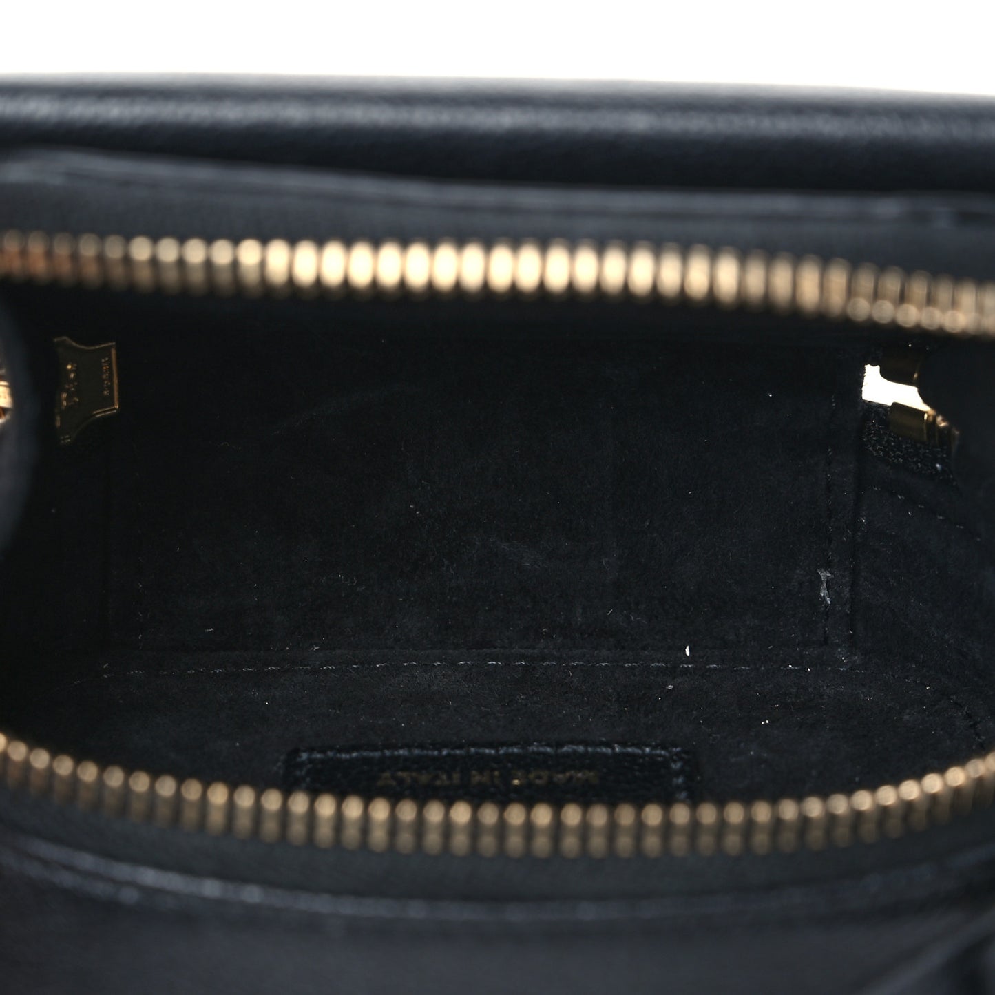 Goatskin Mini Saddle Pouch Black