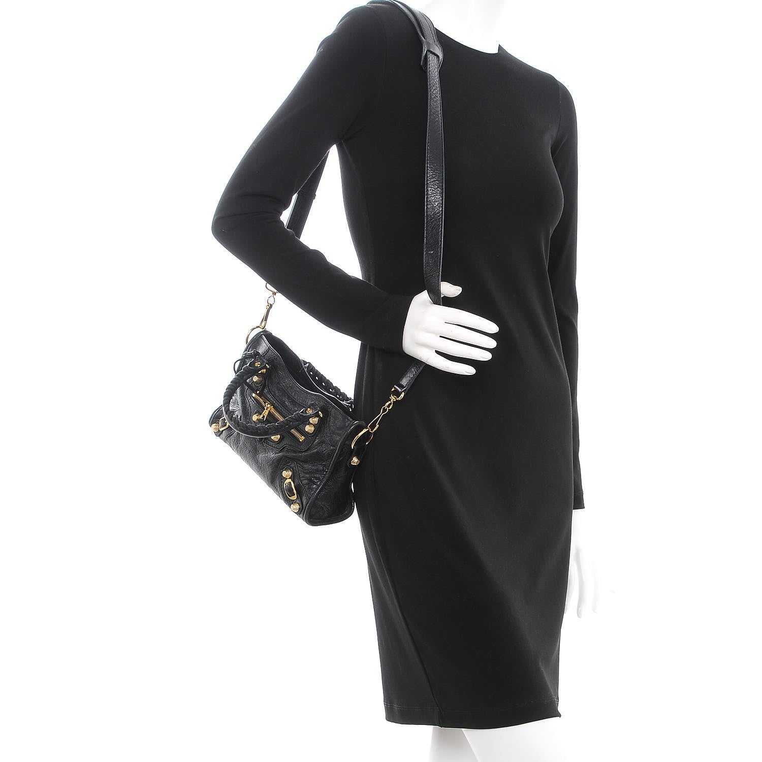 Balenciaga Agneau Giant 12 Gold Hardware Mini City Black 2 of 9