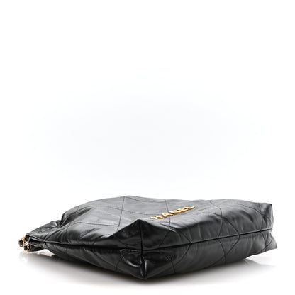 Chanel Shiny Calfskin Quilted Small Chanel 22 Black 5 of 11