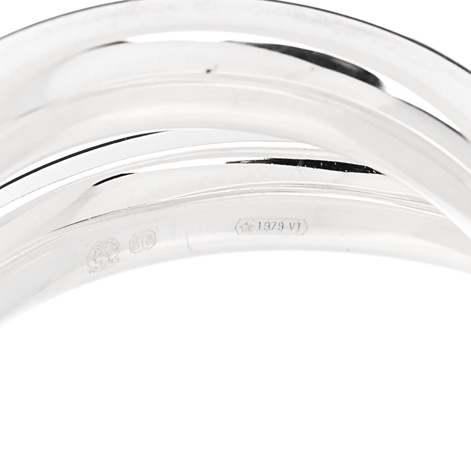 Hermes Sterling Silver MM Vertige Ring 54 7 5 of 6