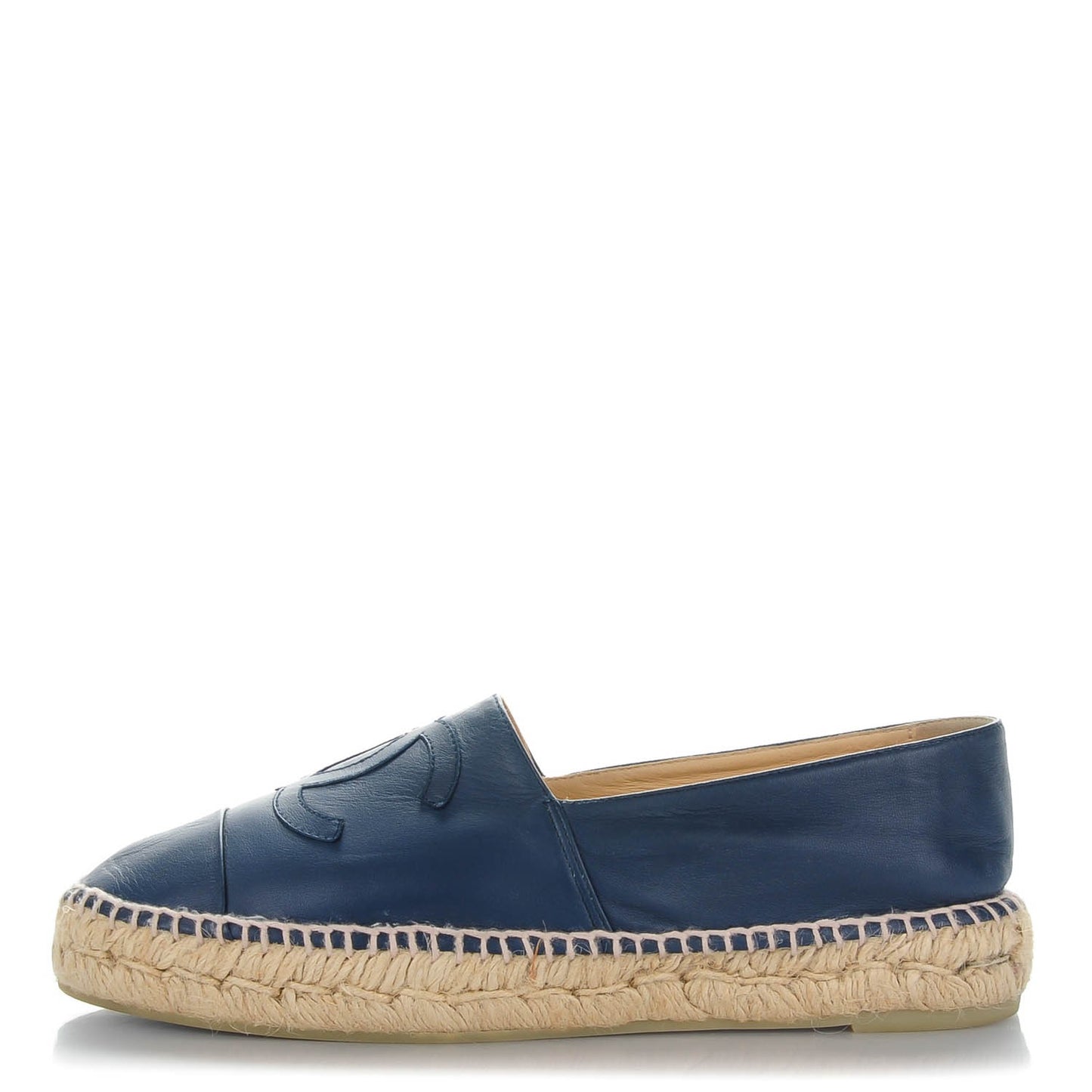 Lambskin CC Espadrilles 41 Dark Navy