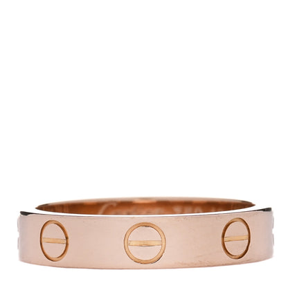 Cartier 18K Pink Gold 3.5mm LOVE Wedding Band Ring 48 4.5 1 of 5