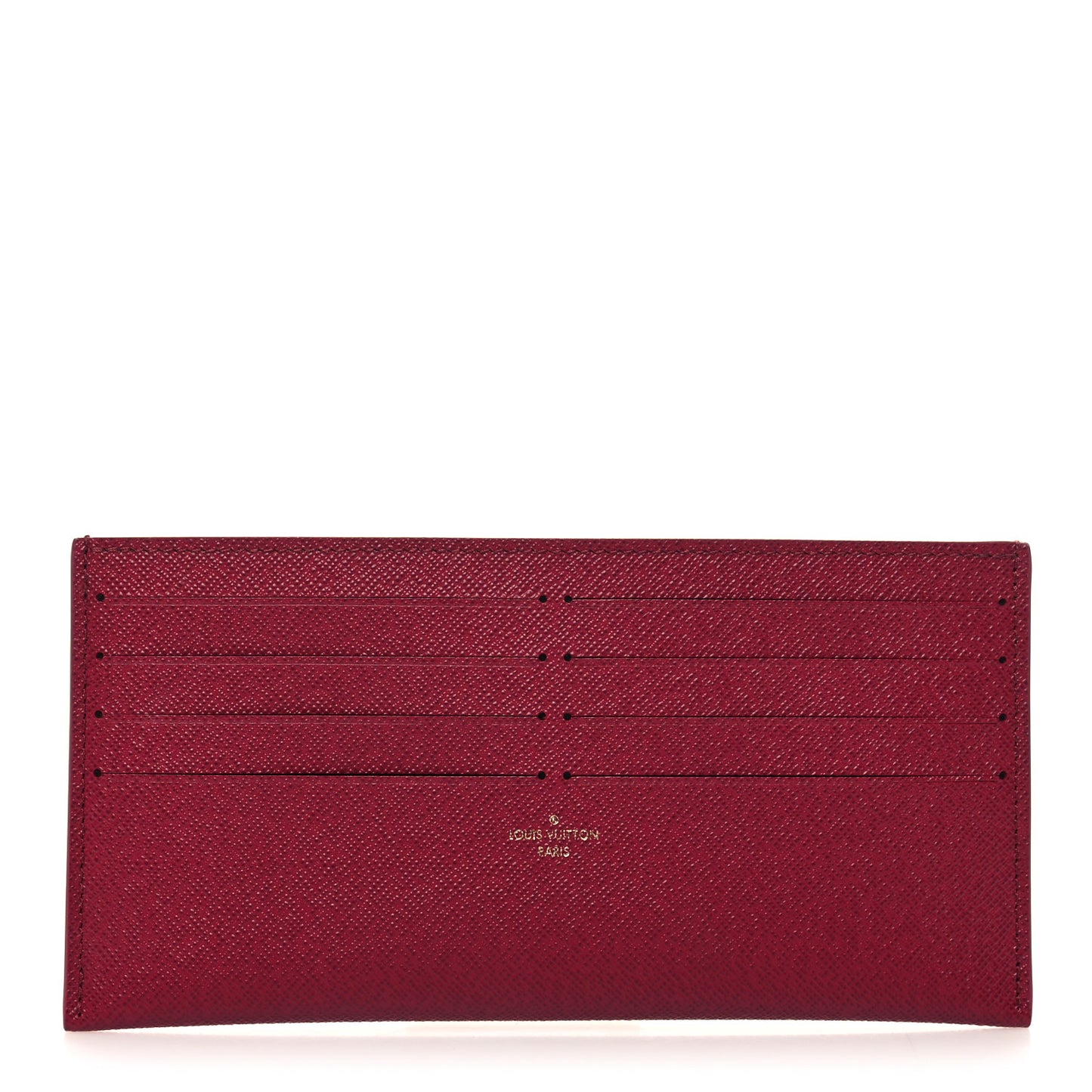 Calfskin Felicie Card Holder Insert Fuchsia