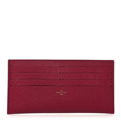 Louis Vuitton Calfskin Felicie Card Holder Insert Fuchsia 1 of 8