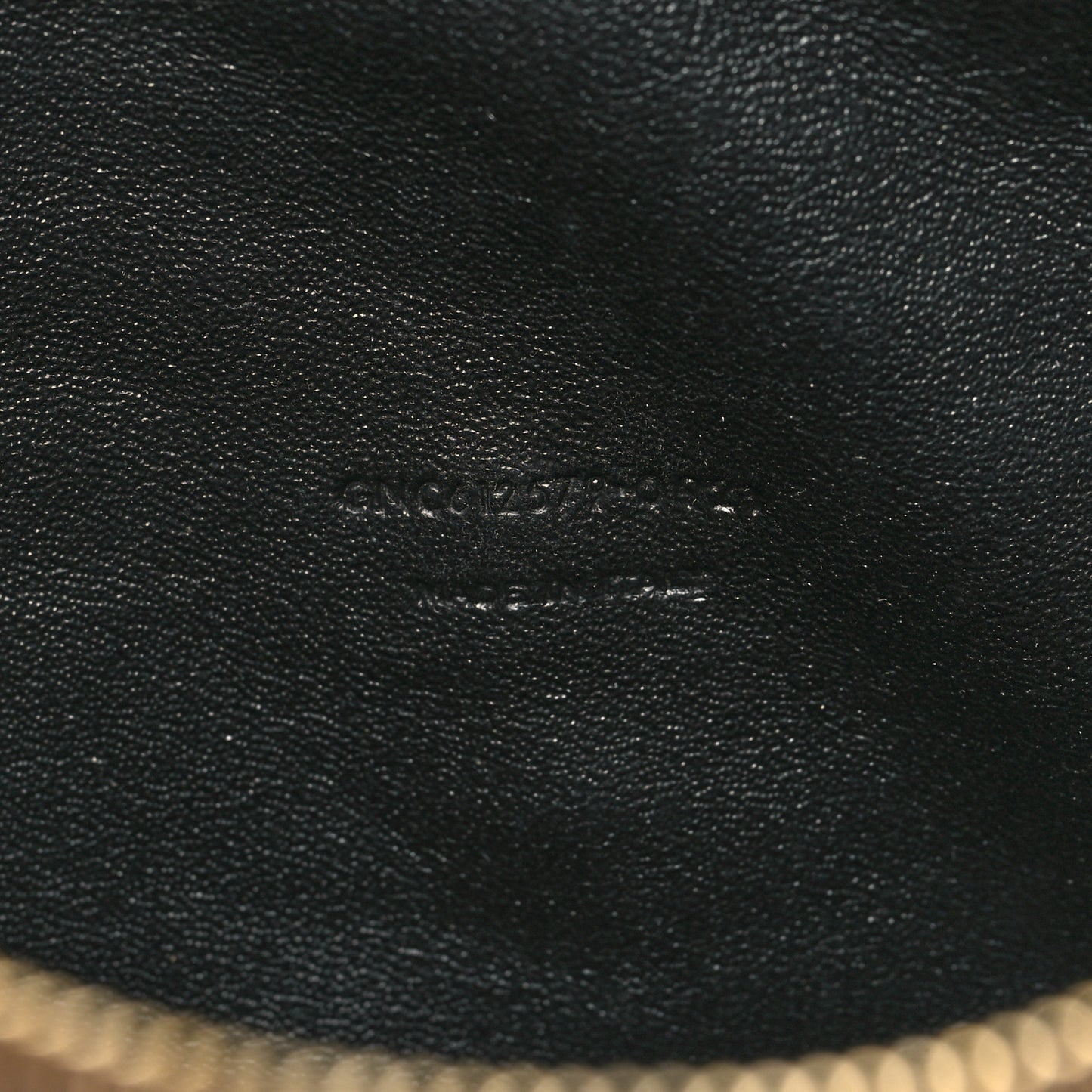 Grain De Poudre Matelasse Monogram Mini Lou Camera Bag Dark Beige