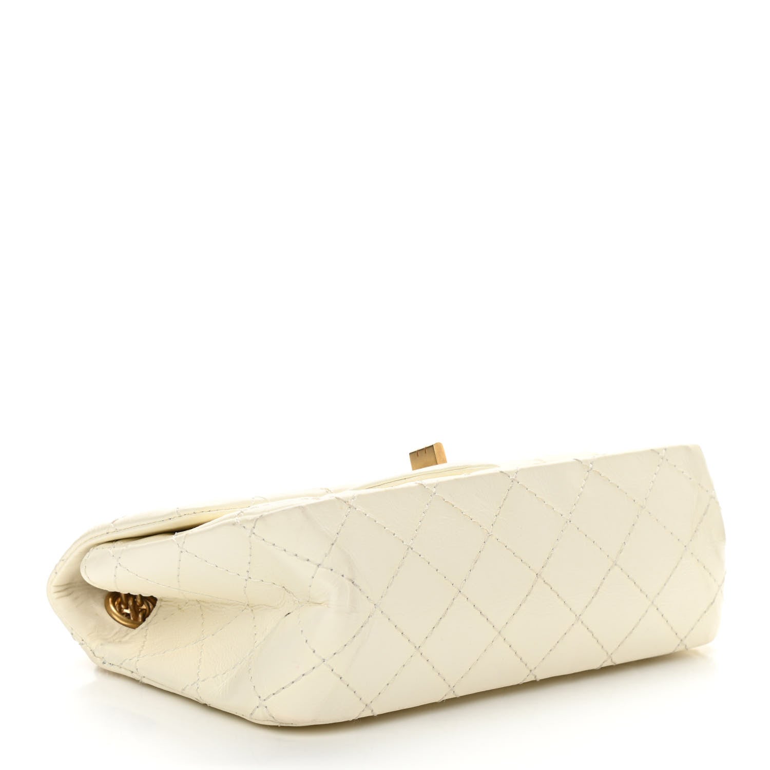 Chanel Aged Calfskin Quilted 2.55 Reissue Mini Flap White 4 of 10
