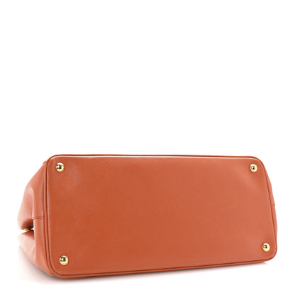 Prada Saffiano Lux Large Tote Papaya 4 of 9