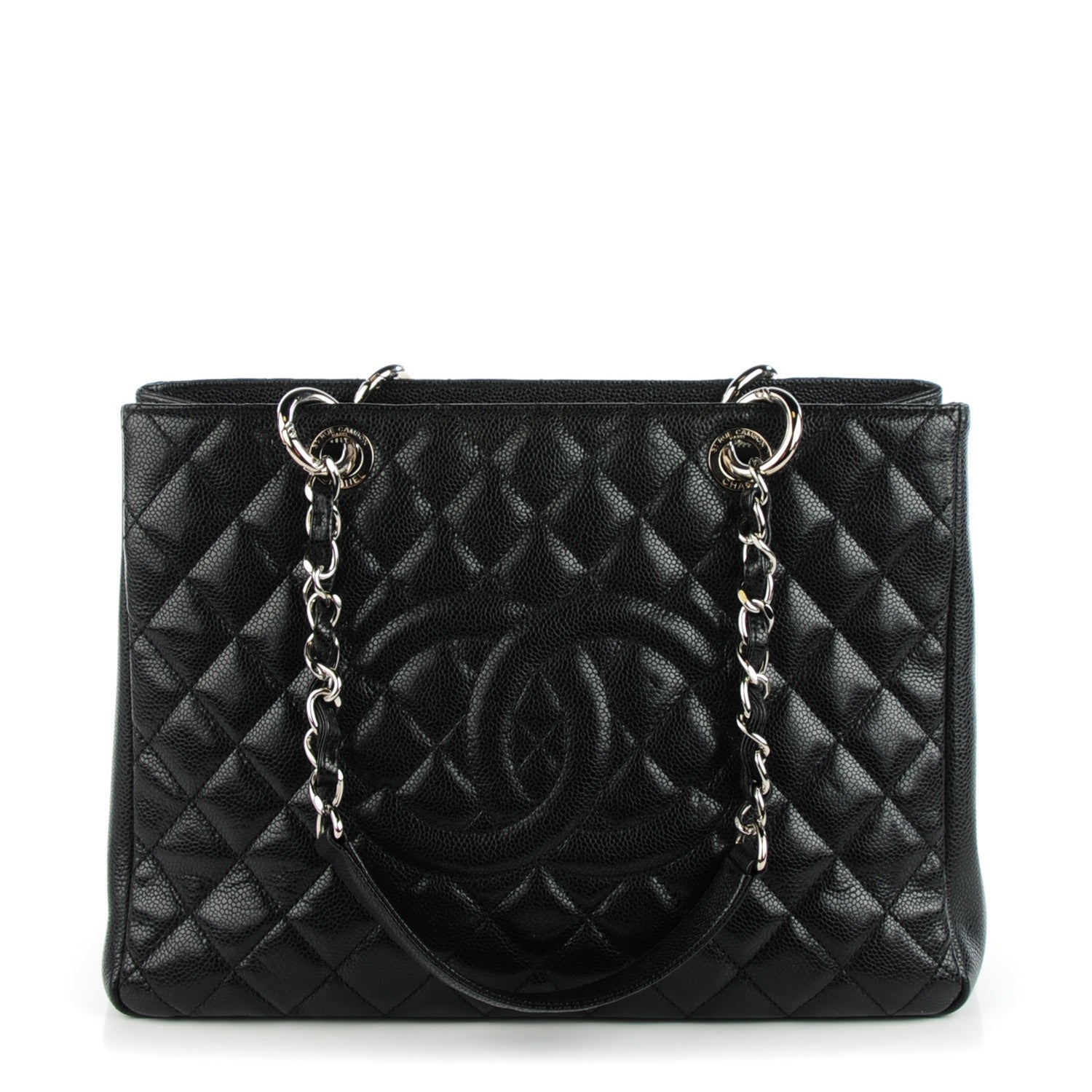 Chanel Caviar Quilted Grand Shopping Tote GST Black 1 of 7