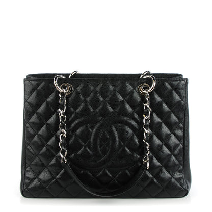 Chanel Caviar Quilted Grand Shopping Tote GST Black 1 of 7